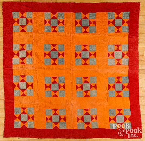 Pennsylvania nine-patch variant patchwork quilt