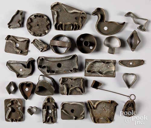 Group of cookie cutters, 19th and 20th c.