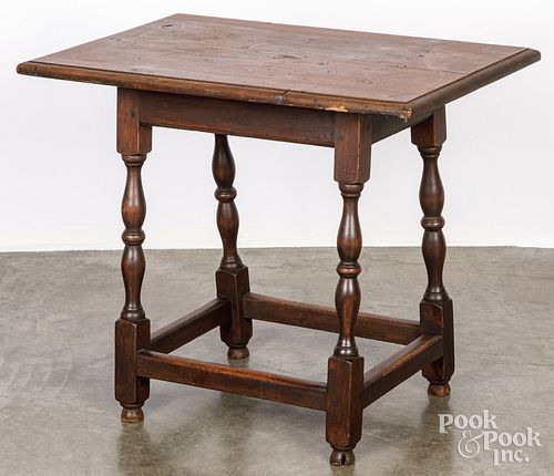 Small mixed woods tavern table, 18th c.