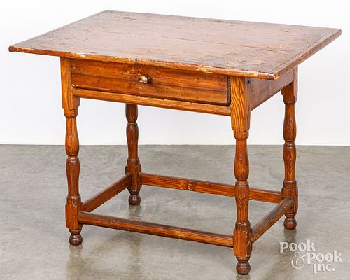 Mixed woods tavern table, 18th c.