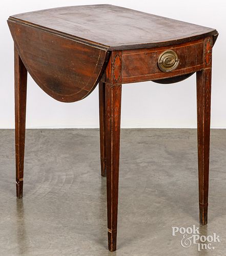 Federal inlaid mahogany Pembroke table, ca. 1800