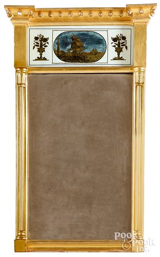 Federal giltwood mirror, early 19th c.
