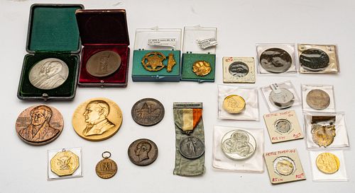 Grouping Of Early 20th Century Souvenir And Commemorative Medallions, 22 Pieces