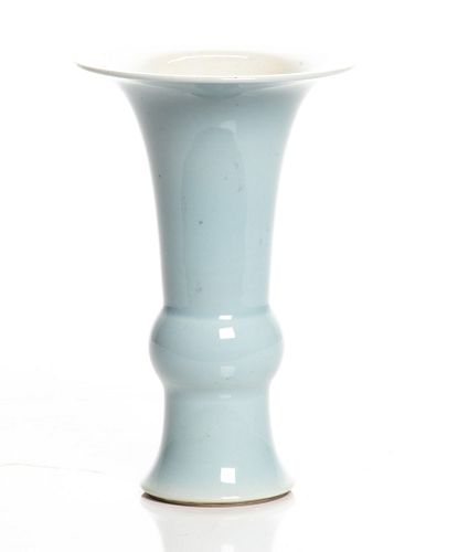 Chinese Monochrome Gu Vase, H 7.5'' Dia. 4.75''
