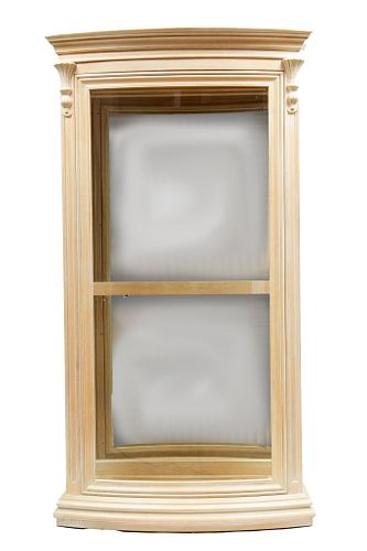 Glazed Curio Cabinet H 78.5'' W 43'' Depth 19''