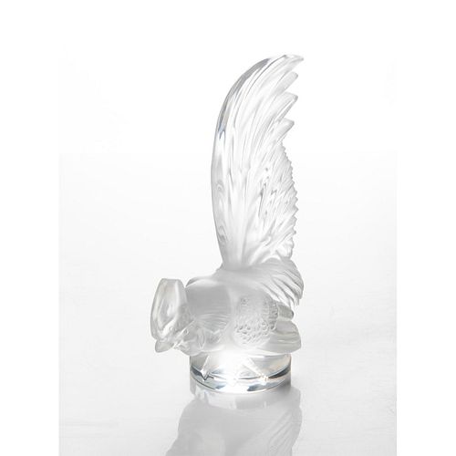Lalique Crystal Figure, Bantam Rooster