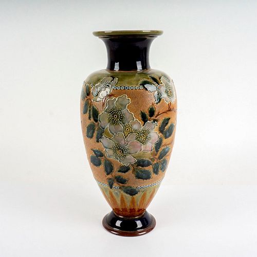 Royal Doulton & Slaters Stoneware Floral Vase