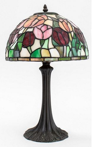 Tiffany Studios Style Lamp with Tulip Shade