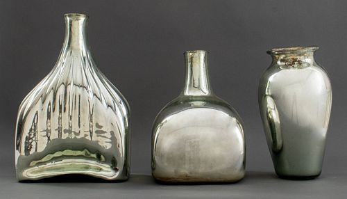 Large Mercury Glass Vase, 3