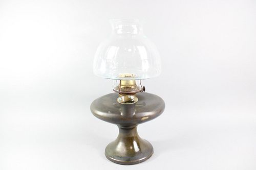 Mid Century Modern Ceramic Oil Lamp, Ragnar Naess, North River Pottery
