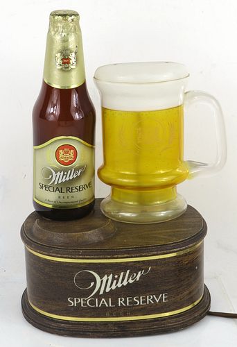 1982 Miller Special Reserve Beer Motion Sign Milwaukee Wisconsin