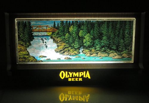 1972 Olympia Beer Motion Sign Tumwater Washington