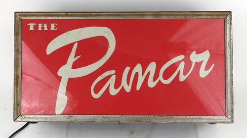 1935 The Pamar Shoe Box Sign Sign 