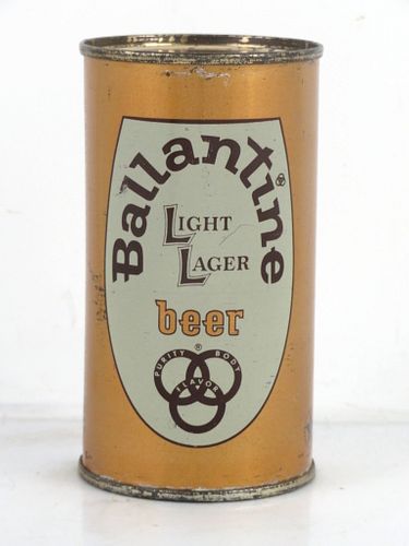 1959 Ballantine Light Lager Beer 12oz 34-04.2v Flat Top Can Newark New Jersey