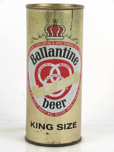 1964 Ballantine Premium Beer 16oz One Pint 224-31 Flat Top Can Newark New Jersey