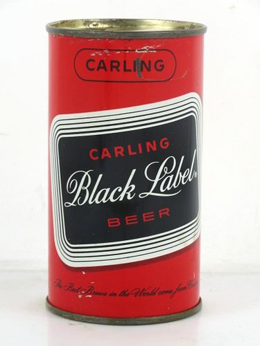 1959 Black Label Beer 12oz 38-15.2 Flat Top Can Cleveland Ohio