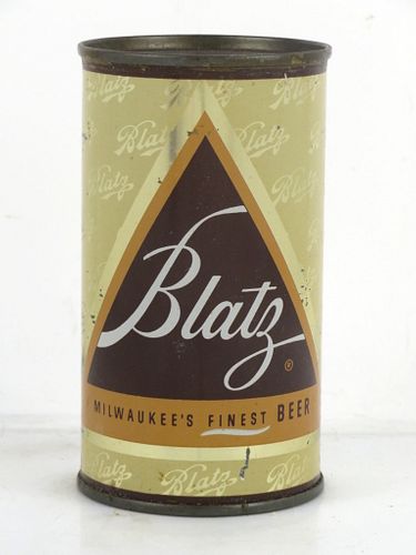 1955 Blatz Beer 12oz 39-20 Flat Top Can Milwaukee Wisconsin
