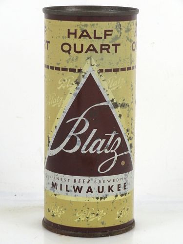 1956 Blatz Beer 16oz One Pint 225-21 Flat Top Can Milwaukee Wisconsin