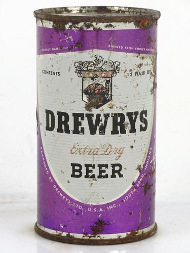 1956 Drewrys Extra Dry Beer Sagittarius/Scorpio 12oz 56-33 Flat Top Can South Bend Indiana