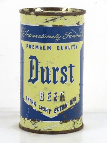 1957 Durst Premium Quality Beer 12oz 57-18.2 Flat Top Can Spokane Washington