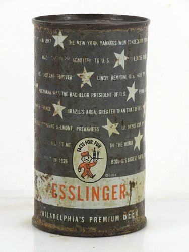 1955 Esslinger Beer 12oz 60-28 Philadelphia Pennsylvania