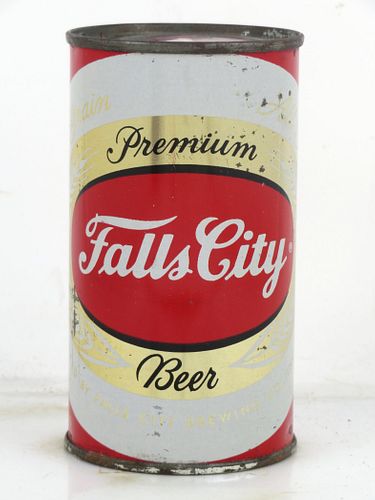 1960 Falls City Premium Beer 12oz 61-30 Flat Top Can Louisville Kentucky