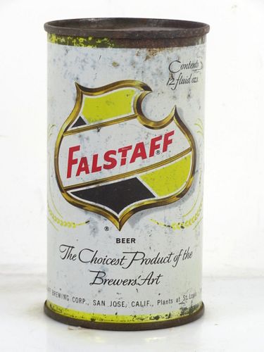 1958 Falstaff Beer 11oz 61-32 Flat Top Can San Jose California