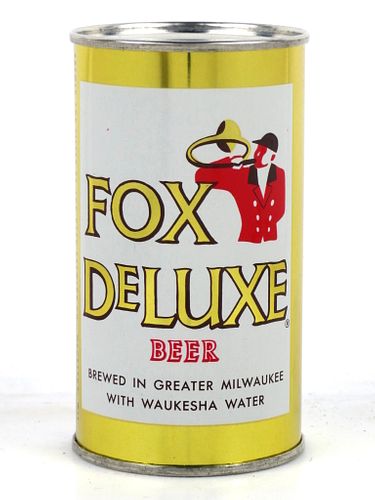 1960 Fox DeLuxe Beer 12oz 65-21V Unpictured. Flat Top Can Waukesha Wisconsin