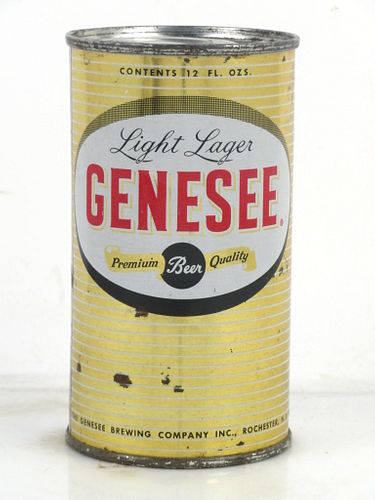 1962 Genesee Light Lager Beer 12oz 68-35 Flat Top Can Rochester New York