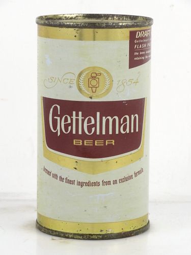 1961 Gettelman Beer 12oz 69-25 Flat Top Can Milwaukee Wisconsin
