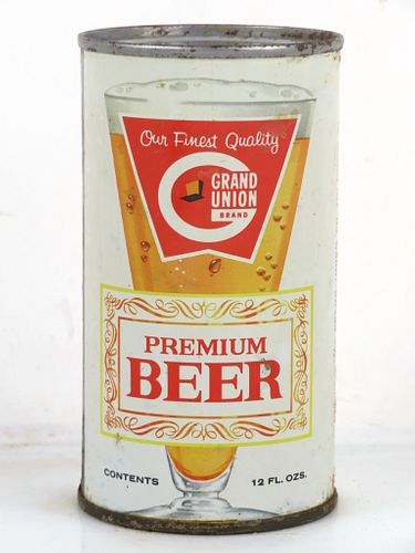 1967 Grand Union Premium Beer (see the last photo) 12oz 74-19v Unpictured Flat Top Can Norfolk Virginia