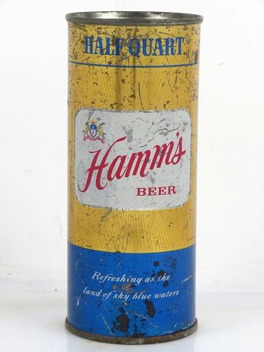 1956 Hamm's Beer 16oz One Pint 230-15 Flat Top Can San Francisco California
