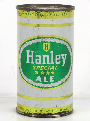 1953 Hanley Special Ale 12oz 80-05 Flat Top Can Providence Rhode Island