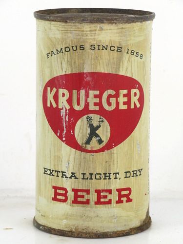 1954 Krueger Beer 12oz 90-22 Flat Top Can Newark New Jersey
