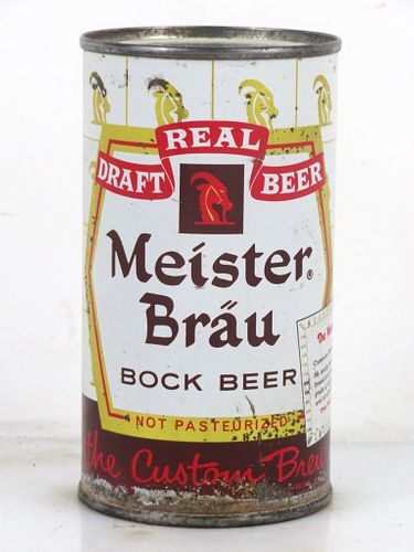 1958 Meister Bräu Draft Bock Beer 12oz 99-04 Flat Top Can Chicago Illinois