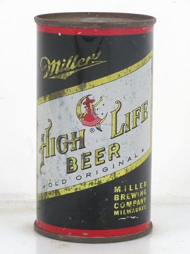 1953 Miller High Life Beer 12oz 99-35 Flat Top Can Milwaukee Wisconsin