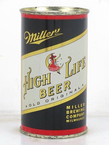 1953 Miller High Life Beer 12oz 99-36.1 Flat Top Can Milwaukee Wisconsin