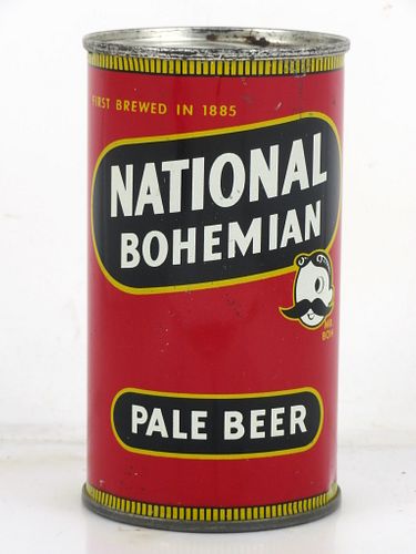 1957 National Bohemian Pale Beer 12oz 102-05.2 Flat Top Can Baltimore Maryland