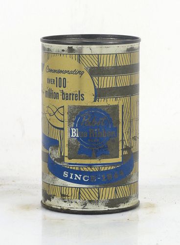 1955 Pabst - Over 100 Million Barrels Mini Can No Ref. Bank Top Milwaukee Wisconsin