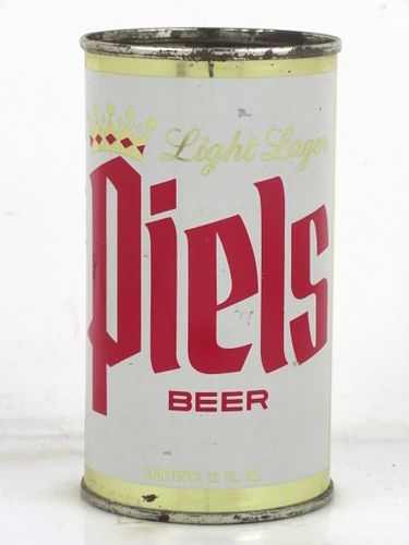 1962 Piels Light Lager Beer 12oz 115-29v Unlisted Flat Top Can Brooklyn New York