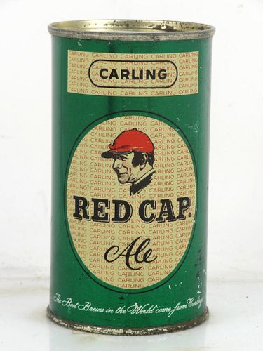 1959 Red Cap Ale 12oz 119-17 Flat Top Can Cleveland Ohio