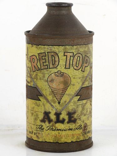 1948 Red Top Ale12oz 181-02 High Profile Cone Top Can Cincinnati Ohio