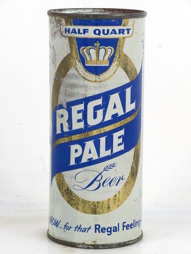 1957 Regal Pale Beer 16oz One Pint 234-21 Flat Top Can San Francisco California