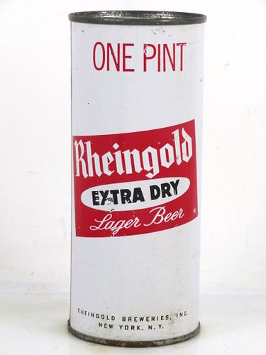 1964 Rheingold Extra Dry Lager Beer 16oz One Pint 235-01 Flat Top Can Brooklyn New York