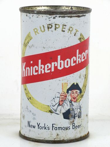 1956 Ruppert Knickerbocker Beer 12oz 126-20.1a Flat Top Can New York New York