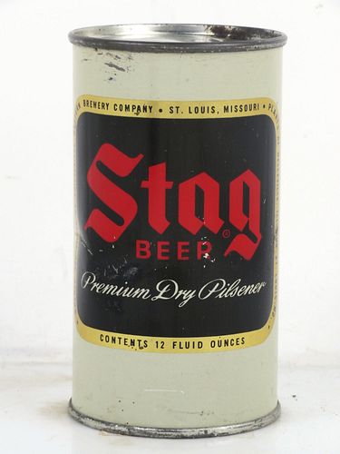 1950 Stag Beer 12oz 135-24 Flat Top Can Saint Louis Missouri