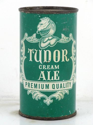 1957 Tudor Cream Ale (Short Mandatory) 12oz 141-24 Flat Top Can Norfolk Virginia