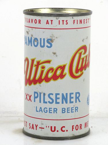 1950 Utica Club Pilsener Beer 12oz 142-22 Flat Top Can Utica New York