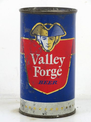 1952 Valley Forge Beer 12oz 143-01b Flat Top Can Norristown Pennsylvania