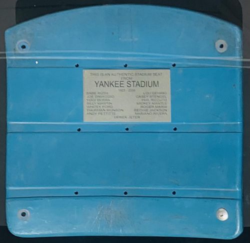 My Yankees  Original stadium seat 